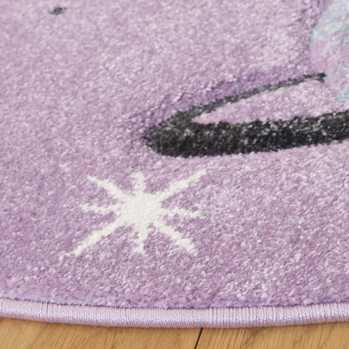 Safavieh Carousel Kids 100 5'-3" x 5'-3" Rug in Purple / Orange