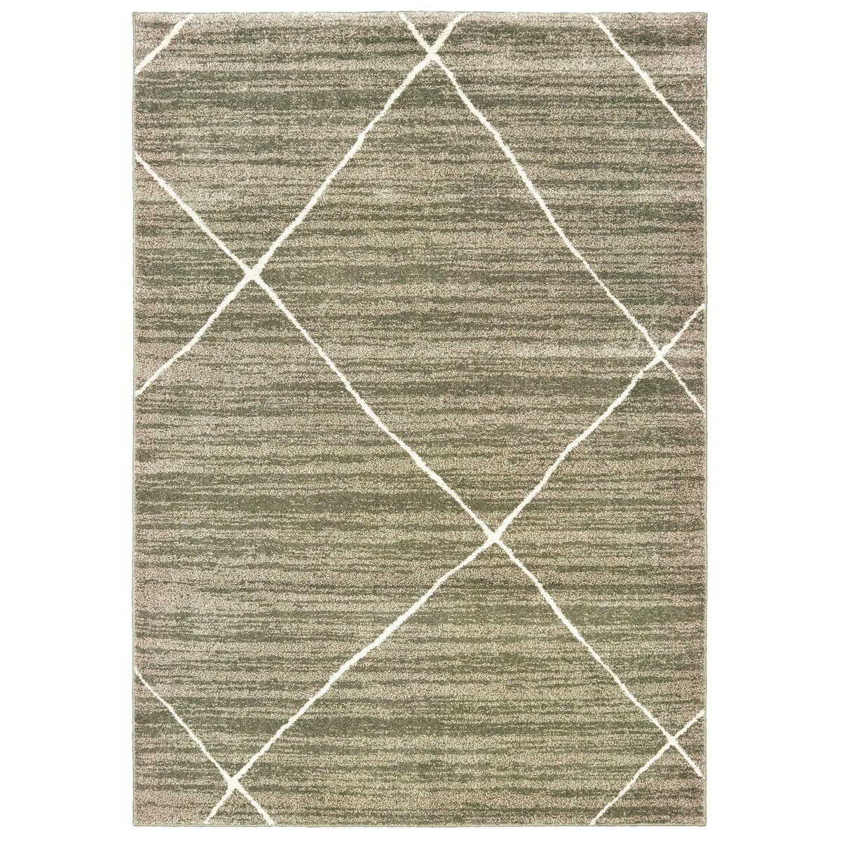 Oriental Weavers Sphinx Carson 9661A Grey / Ivory Rugs - main flat