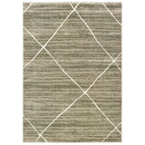 Oriental Weavers Sphinx Carson 9661A Grey / Ivory Rugs - main flat
