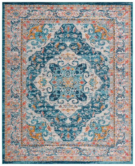 Safavieh Phoenix 100 10'-0" x 14'-0" Rug in Ivory / Blue