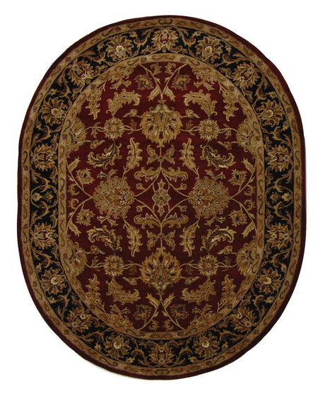 Safavieh Heritage 7'-6" x 9'-6" Rug in Red / Black