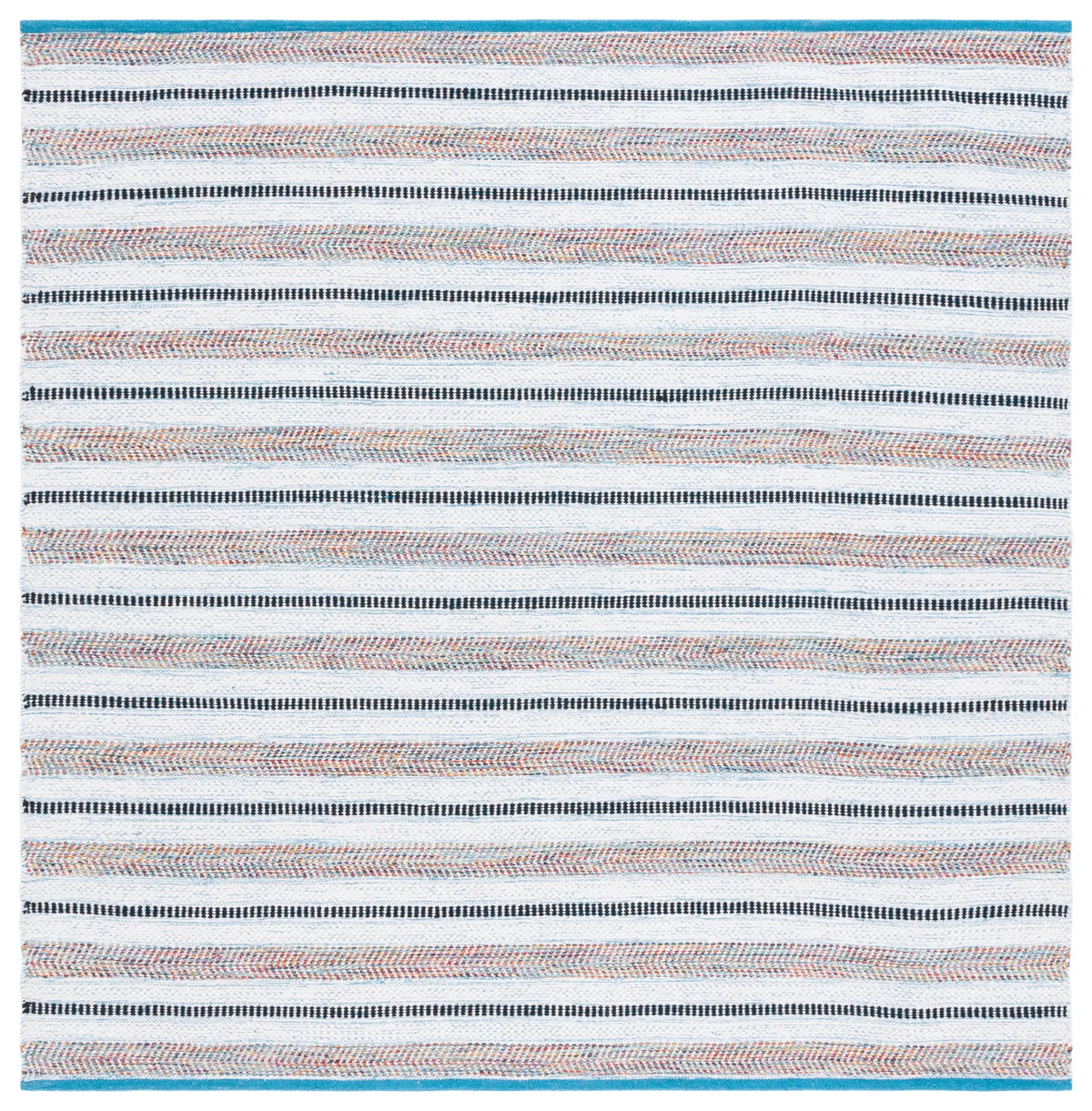 Safavieh Montauk 6'-0" x 6'-0" Rug in Turquoise / Ivory