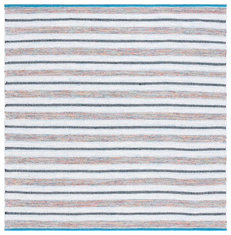 Safavieh Montauk 6'-0" x 6'-0" Rug in Turquoise / Ivory
