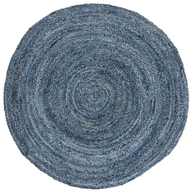 Safavieh Braided 6'-0" x 6'-0" Rug in Denim / Blue