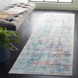 Safavieh Arizona 2'-6" x 10'-0" Rug in Blue / Rust