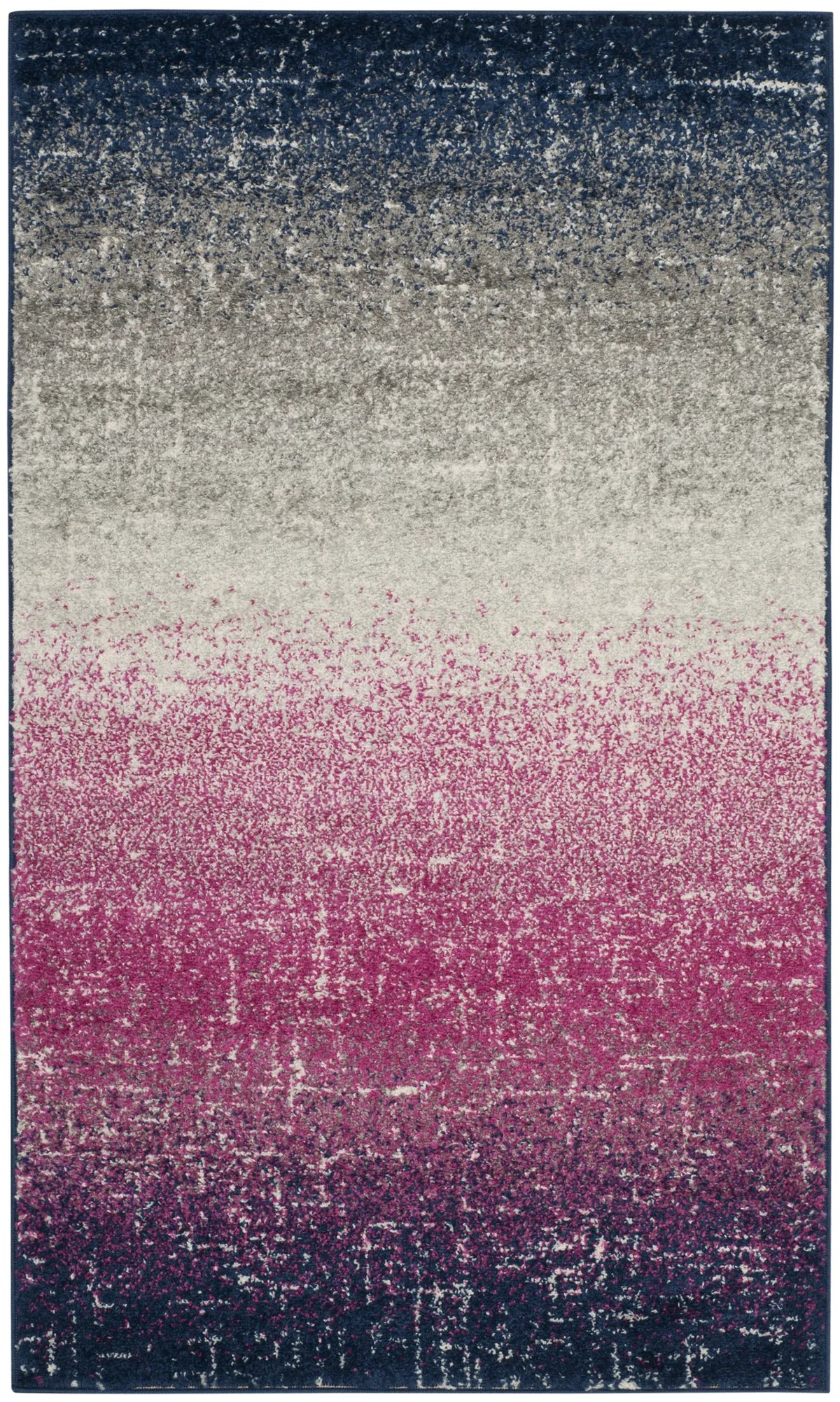 Safavieh Madison 3'-0" x 5'-0" Rug in Fuchsia / Navy