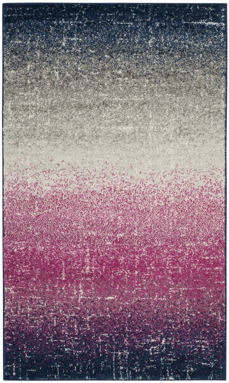 Safavieh Madison 3'-0" x 5'-0" Rug in Fuchsia / Navy