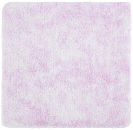 Safavieh Rainbow Shag 4'-0" x 4'-0" Rug in Pink