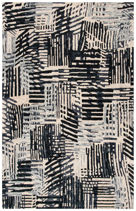 Safavieh Rodeo Drive 4'-0" x 6'-0" Rug in Black / Ivory
