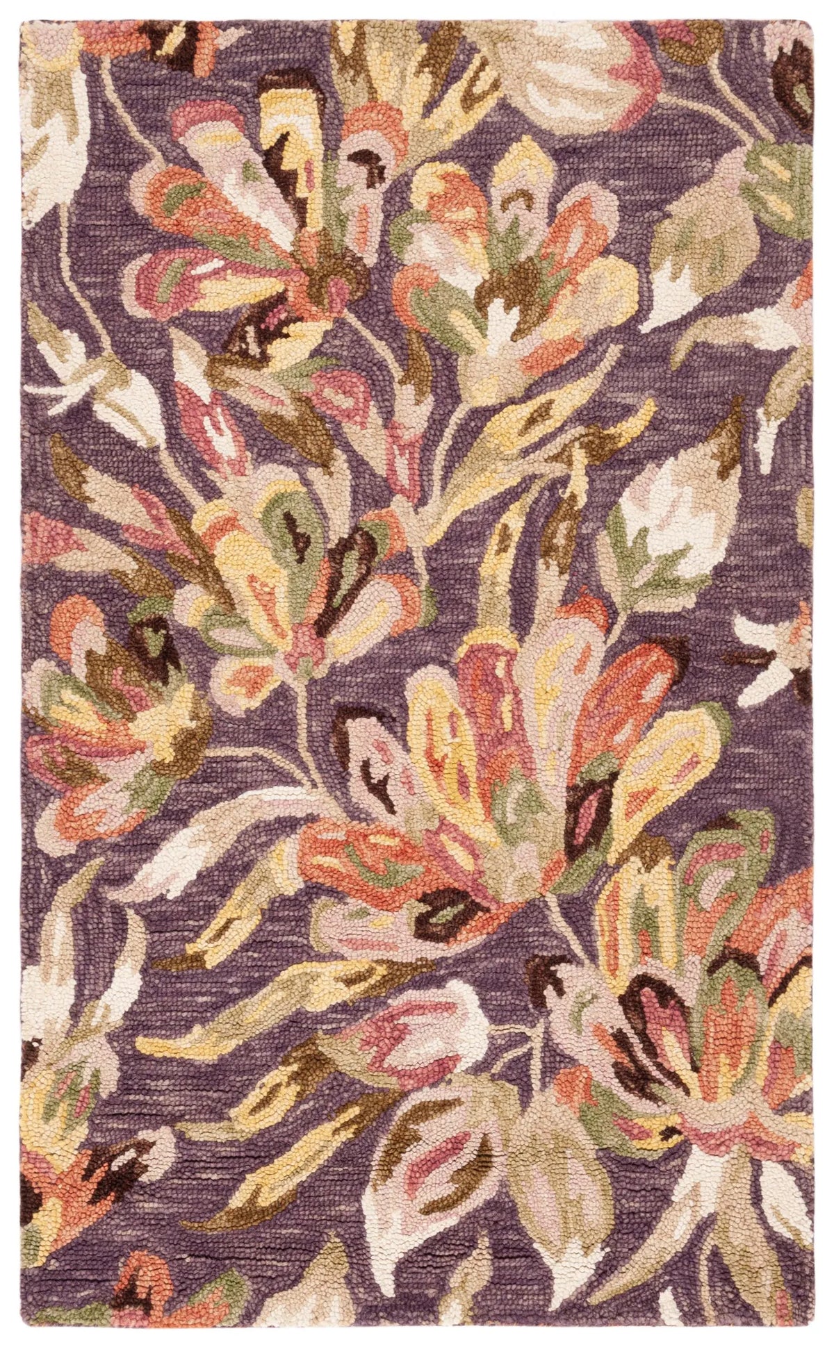 Safavieh Blossom 3'-0" x 5'-0" Rug in Purple / Sage