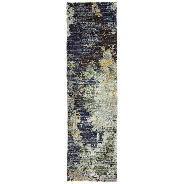 Oriental Weavers Sphinx Evolution 8049B Navy/Blue Rugs - runner
