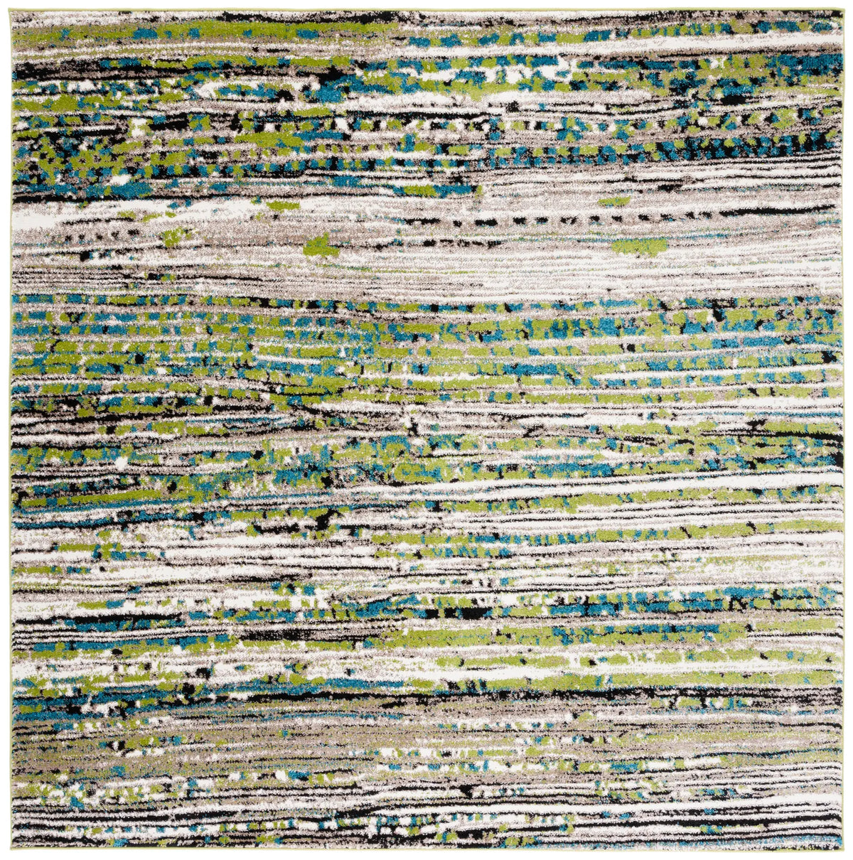 Safavieh Porcello 6'-7" x 6'-7" Rug in Cream / Green