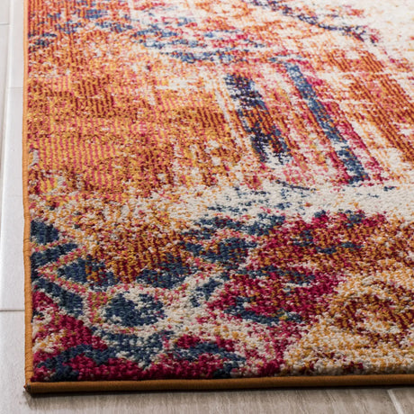 Safavieh Monaco 5'-1" x 7'-7" Rug in Orange / Multi