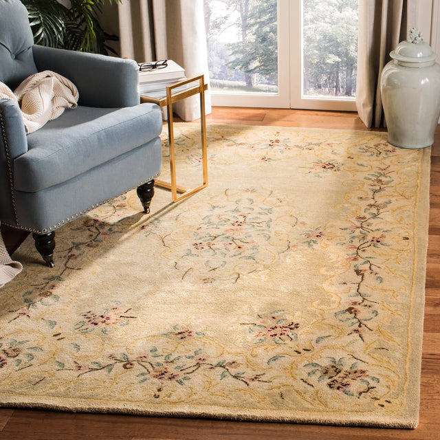 Safavieh Bergama 4'-0" x 6'-0" Rug in Light Green / Beige