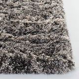 Safavieh Iceland Shag 4'-0" x 6'-0" Rug in Grey / Dark Grey
