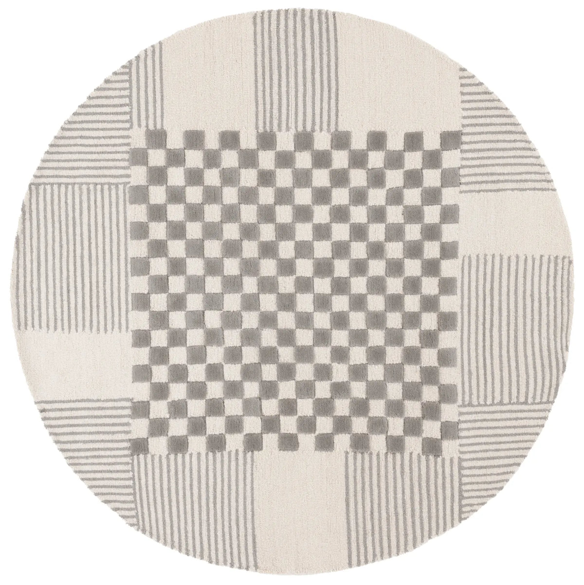 Safavieh Genre 6'-0" x 6'-0" Rug in Grey / Ivory