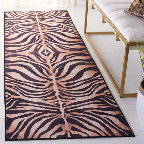 Safavieh Faux Hide 2'-6" x 6'-0" Rug in Light Orange / Black