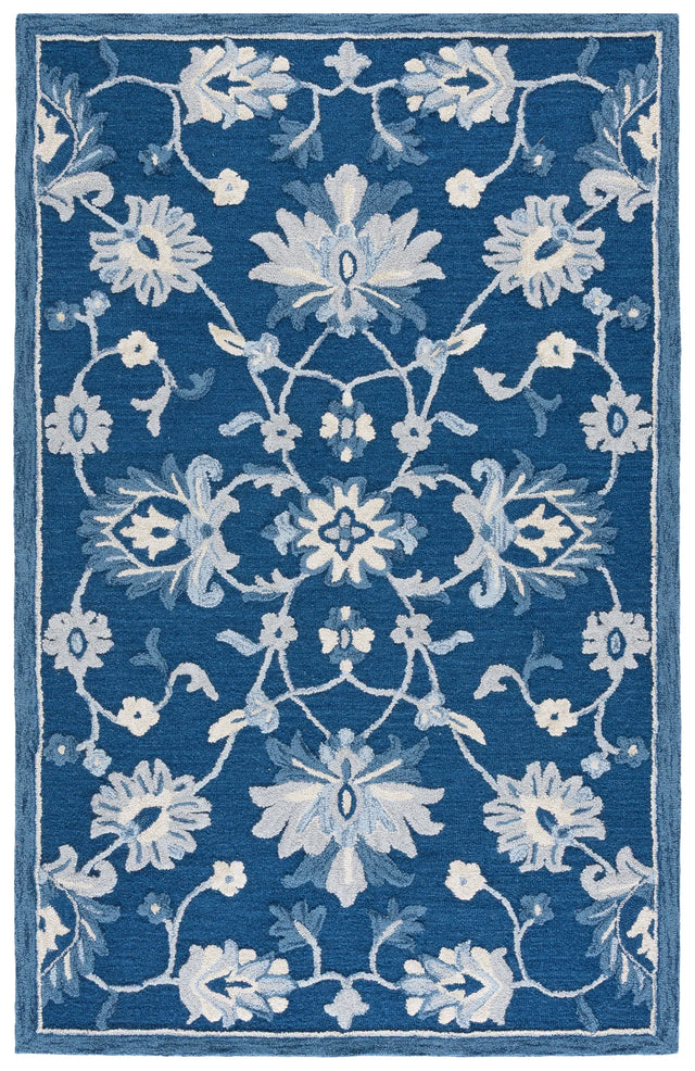 Safavieh Metro 4'-0" x 6'-0" Rug in Navy / Ivory