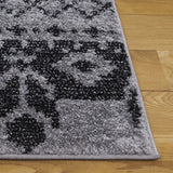 Safavieh Adirondack 4'-0" x 6'-0" Rug in Silver / Black