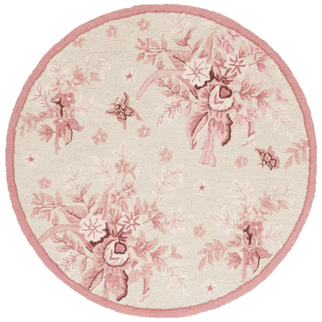 Safavieh Chelsea 4'-0" x 4'-0" Rug in Ivory / Rose