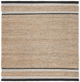 Safavieh Natural Fiber 5'-0" x 5'-0" Rug in Natural / Black