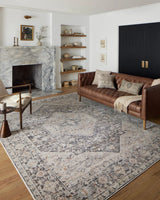 Loloi Monroe Mon-01 Charcoal/Multi Rug - room scene 1