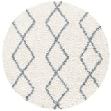 Safavieh Venus Shag 600 6'-7" x 6'-7" Rug in Ivory / Grey