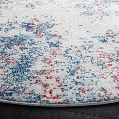 Safavieh Brentwood 5'-0" x 5'-0" Rug in Navy / Red