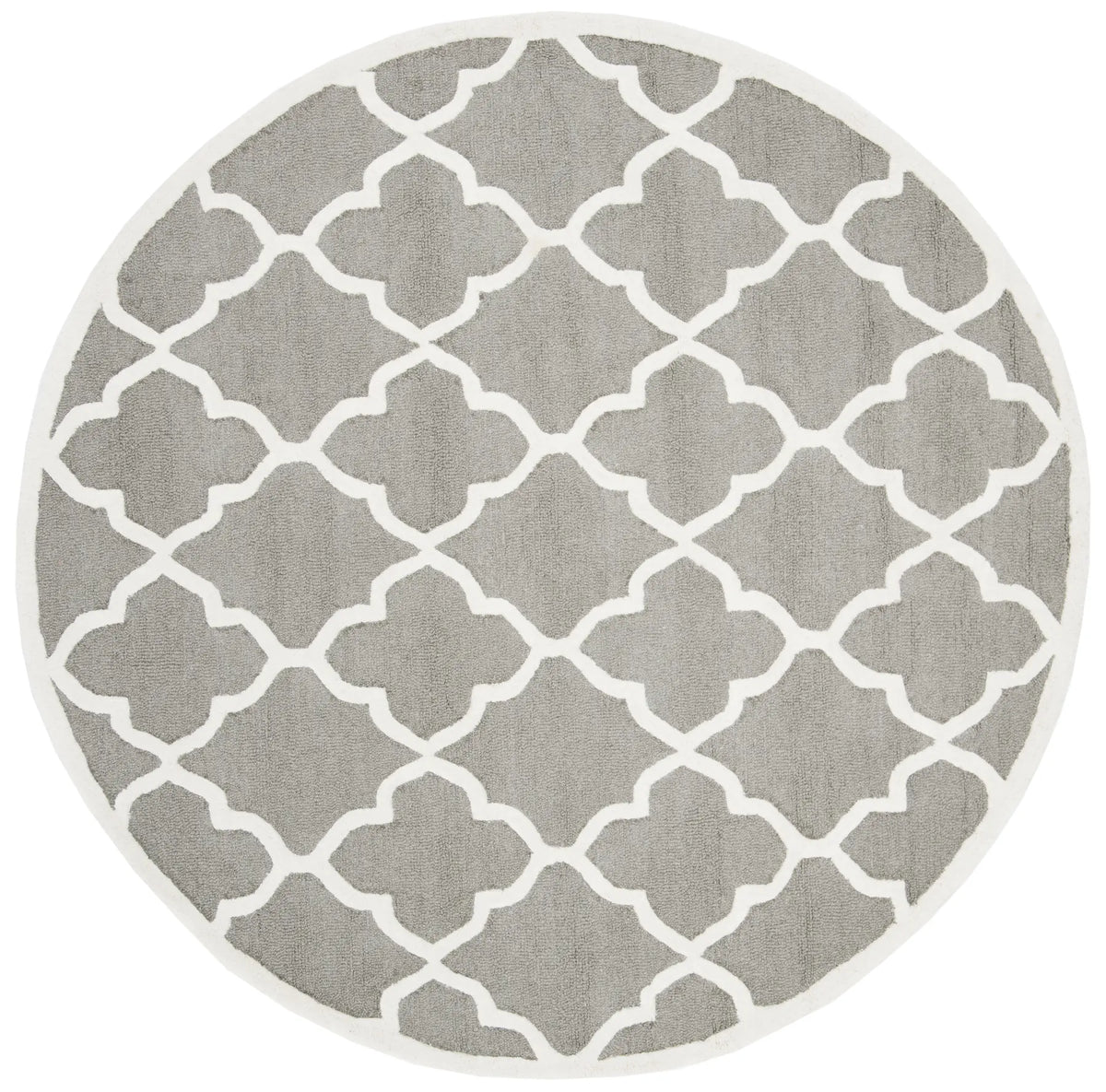 Safavieh Cambridge 6'-0" x 6'-0" Rug in Dark Grey / Ivory
