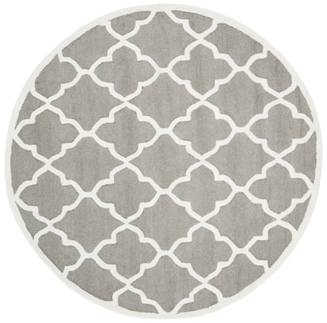 Safavieh Cambridge 6'-0" x 6'-0" Rug in Dark Grey / Ivory