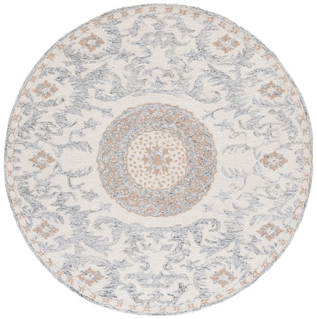 Safavieh Marquee 6'-0" x 6'-0" Rug in Beige / Grey