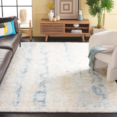 Safavieh Tribeca 6'-0" x 9'-0" Rug in Blue / Ivory