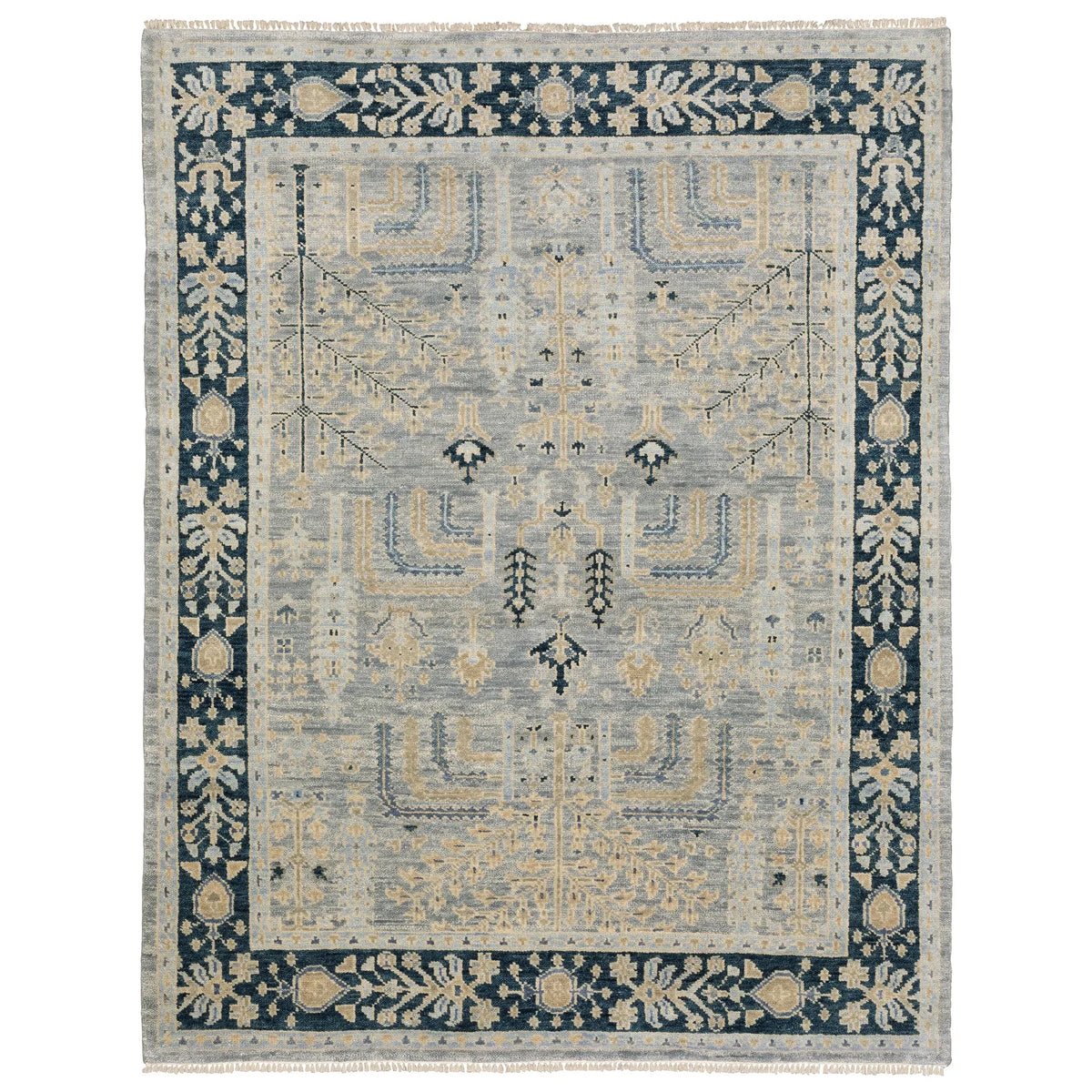 Oriental Weavers Sphinx MAJORCA MAJ04 Grey Floral Rugs - main flat