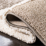 Safavieh Florida Shag 5'-3" x 7'-6" Rug in Brown / Ivory