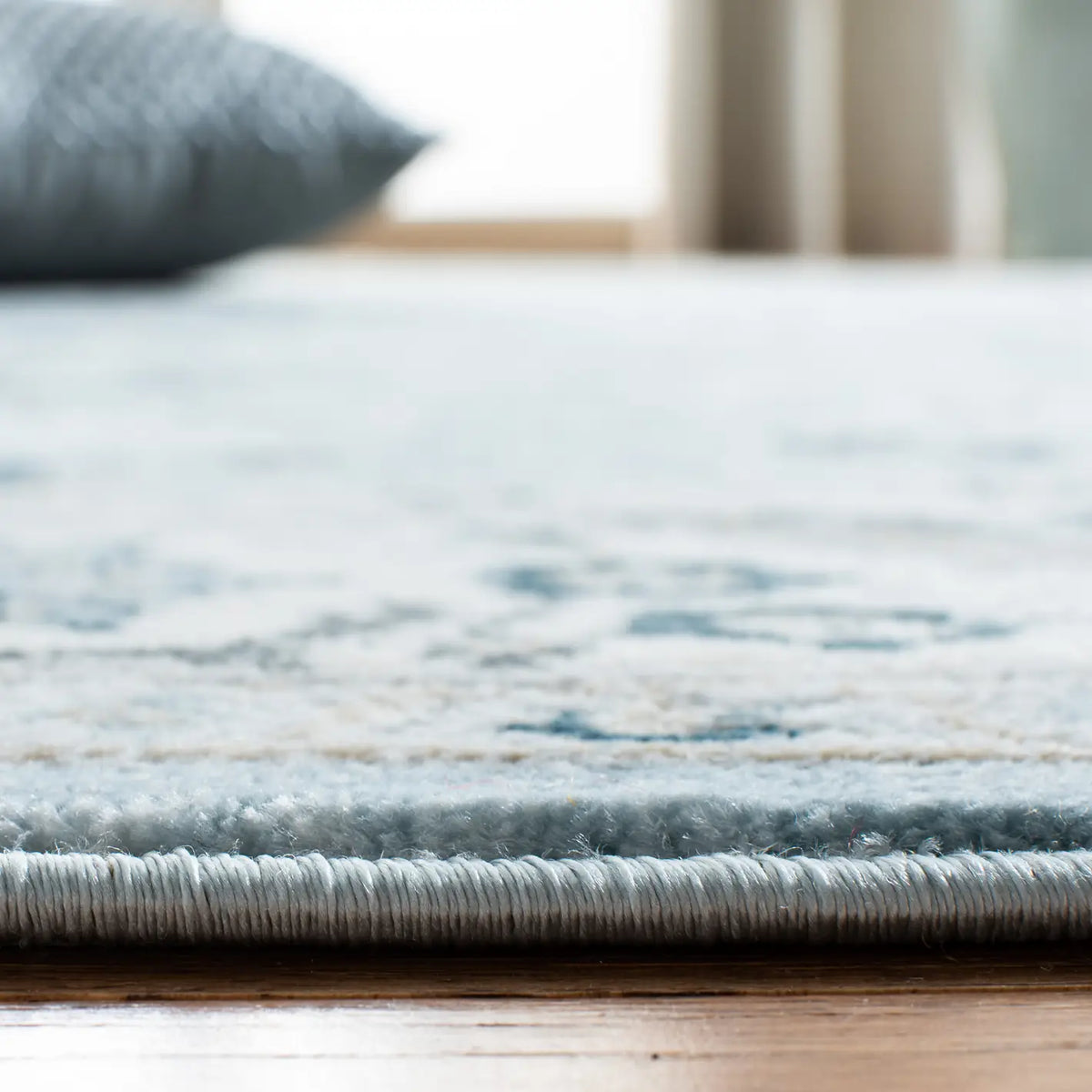 Safavieh Isabella 4'-0" x 6'-0" Rug in Light Blue / Cream