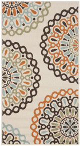 Safavieh Veranda 2'-7" x 5'-0" Rug in Cream / Terracotta
