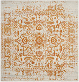 Safavieh Madison 6'-7" x 6'-7" Rug in Cream / Orange