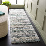 Safavieh Fontana Shag  800 2'-3" x 8'-0" Rug in Ivory / Green
