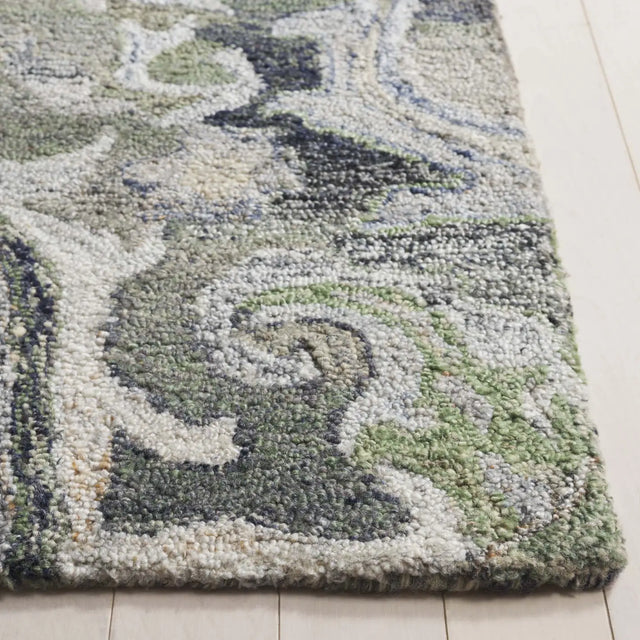 Safavieh Marquee 4'-0" x 6'-0" Rug in Light Green / Beige