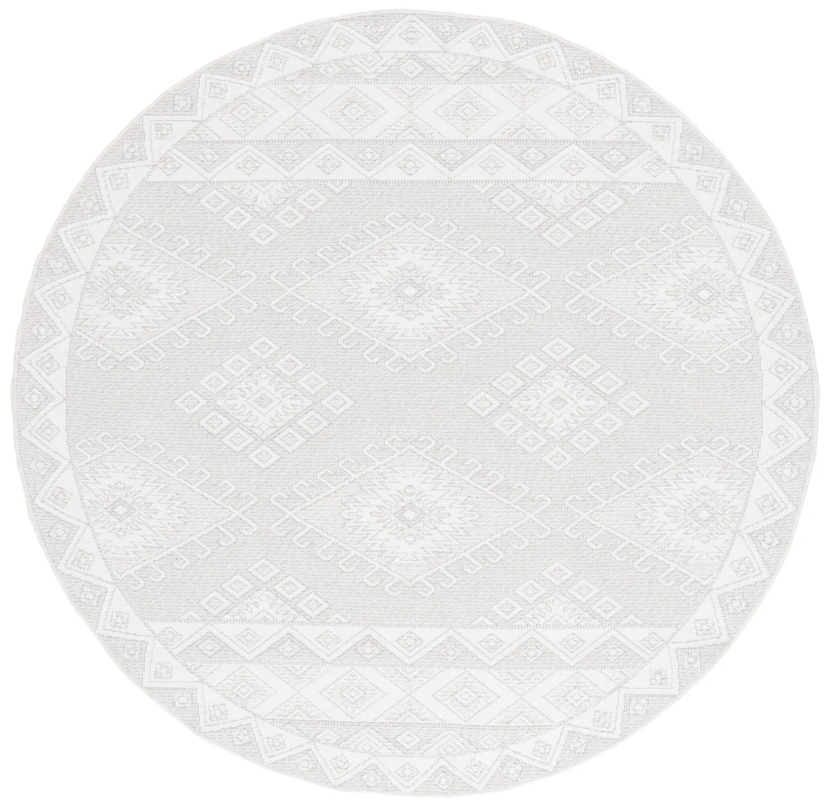 Safavieh Prairie 300 6'-7" x 6'-7" Rug in Beige / Ivory