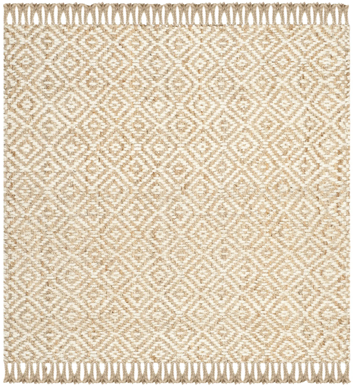 Safavieh Natural Fiber 6'-0" x 6'-0" Rug in Natural / Ivory