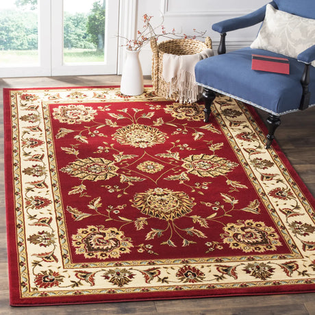 Safavieh Lyndhurst 5'-3" x 7'-6" Rug in Red / Ivory