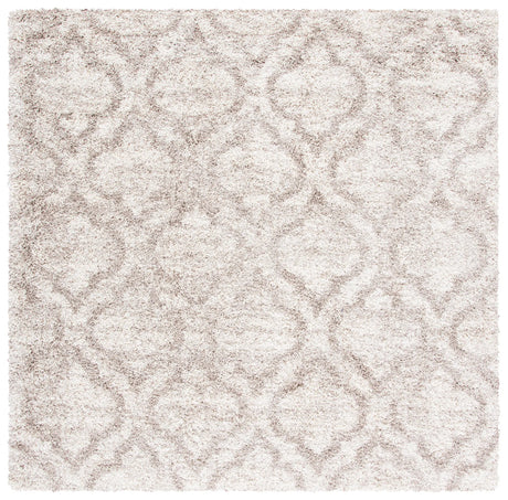 Safavieh Hudson Shag 7'-0" x 7'-0" Rug in Multi Ivory / Beige