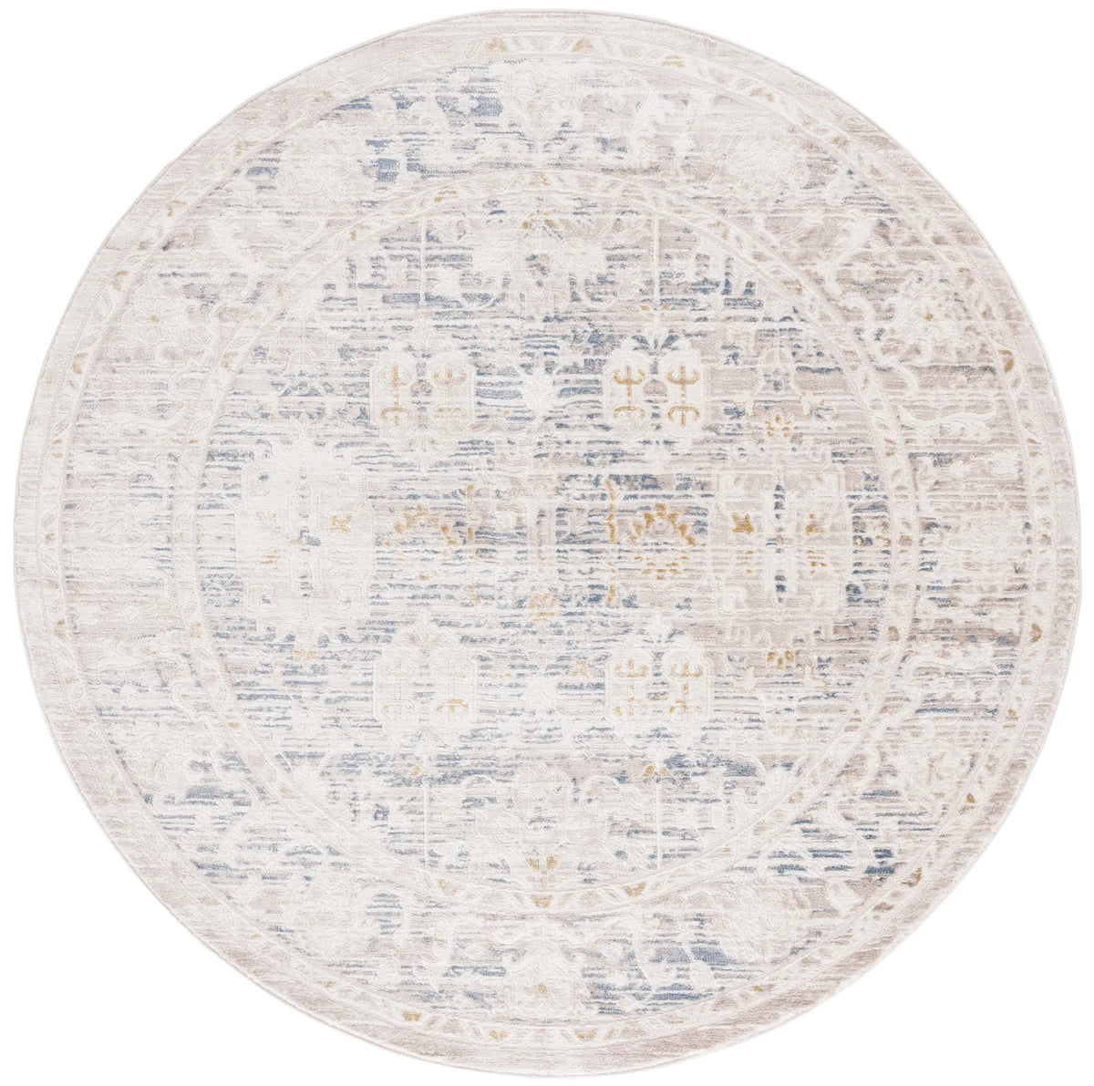 Safavieh Prestige 6'-7" x 6'-7" Rug in Beige / Blue