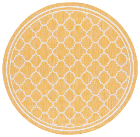 Safavieh Courtyard 6'-7" x 6'-7" Rug in Gold / Beige
