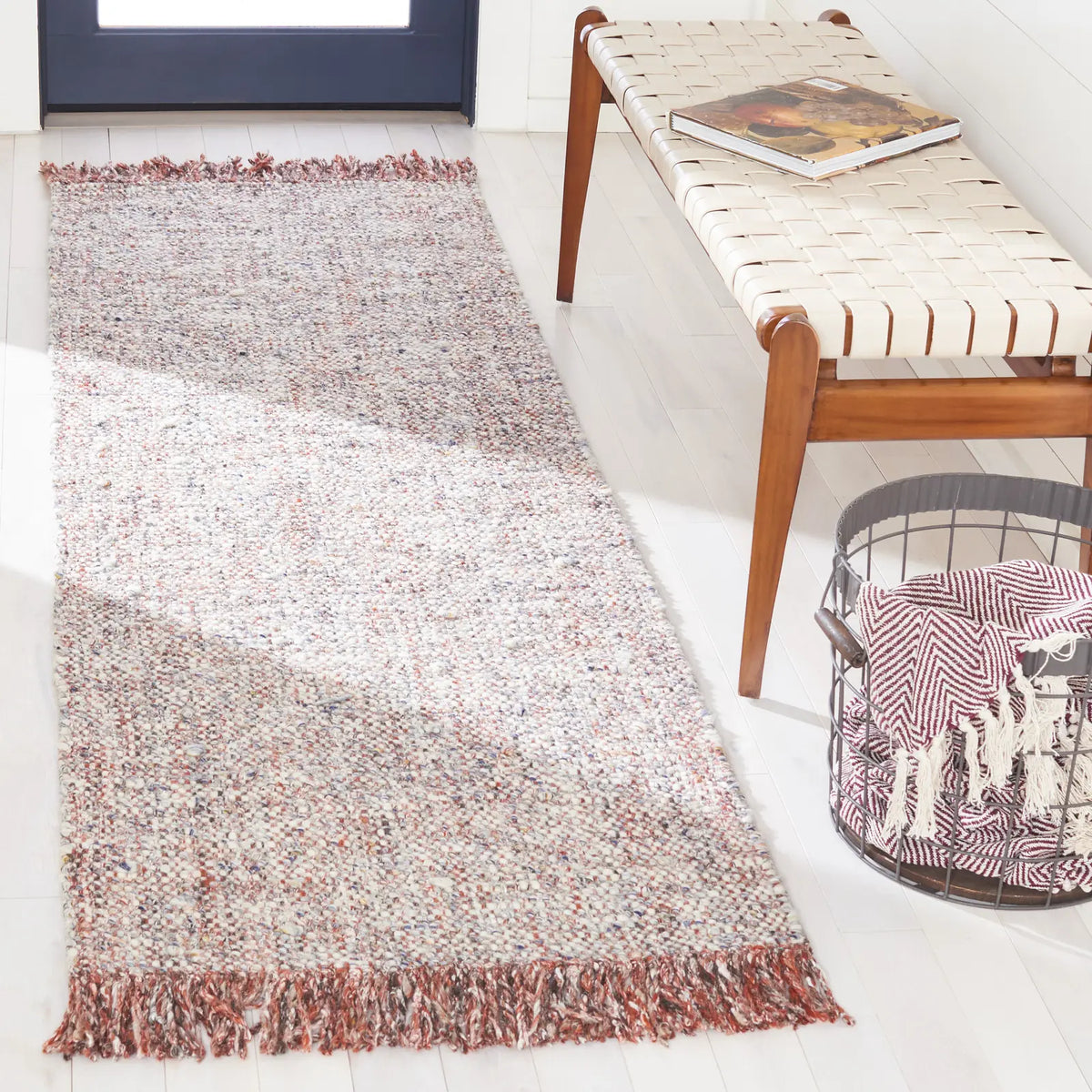Safavieh Vermont 2'-3" x 8'-0" Rug in Grey / Rust