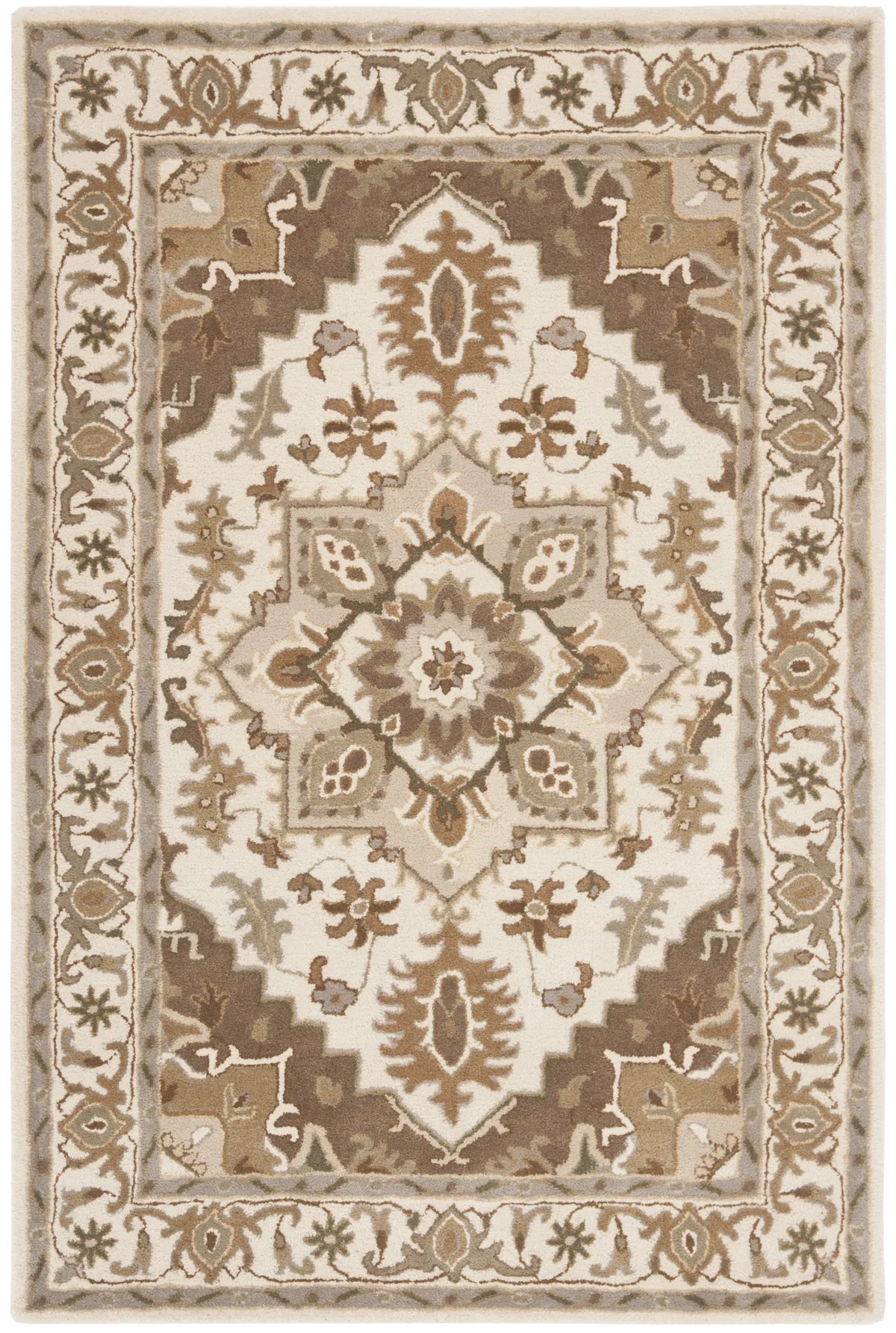Safavieh Royalty 4'-0" x 6'-0" Rug in Beige / Sage