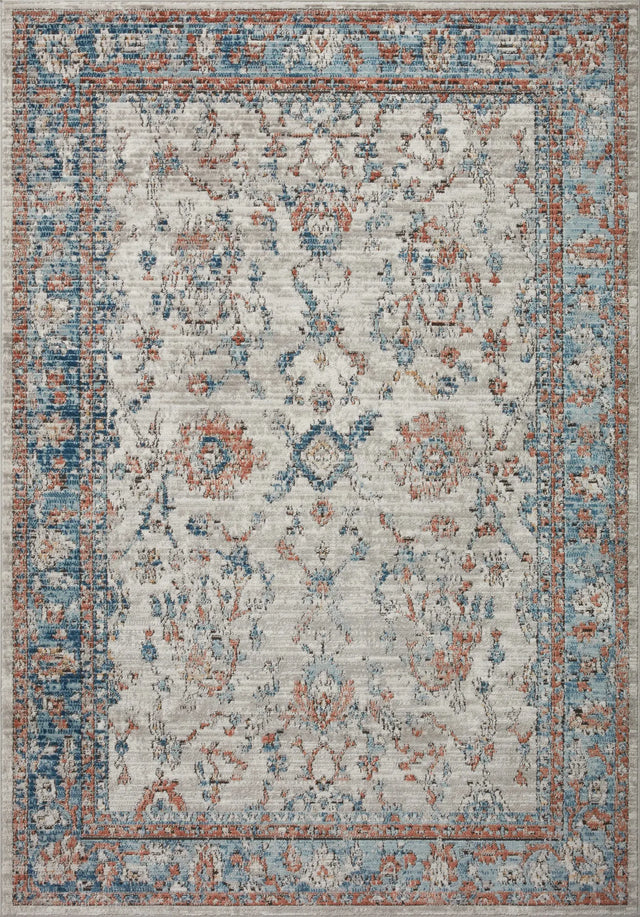 Loloi Bianca Bia-05 Dove/Multi Rugs - main flat
