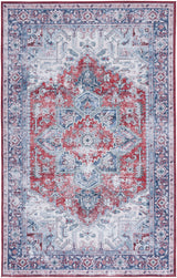 Safavieh Tucson 5'-0" x 8'-0" Rug in Red / Navy