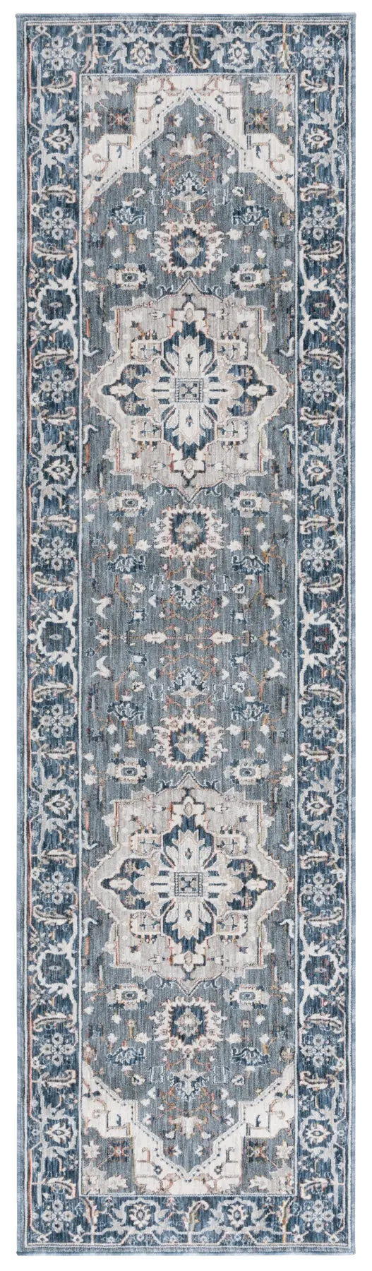 Safavieh Sutton 2'-2" x 8'-0" Rug in Grey / Navy